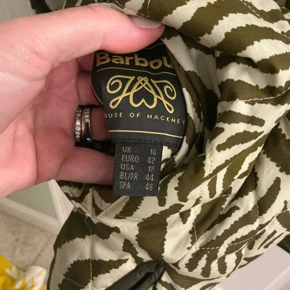 NWT Barbour x House of Hackney Gransden quilted jacket REVERSIBLE US 12 UK 16 - Picture 12 of 12